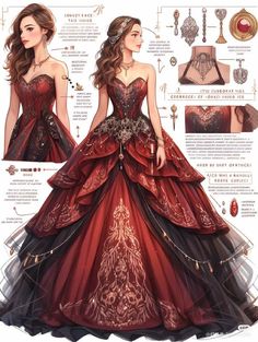 Royalty Outfits, Fairytale Ball, Gaun Abad Pertengahan, Fantasy Outfits, Dreamy Gowns, Fest Outfits, Old Fashion Dresses, Fantasy Dresses, Fashion Drawing Dresses