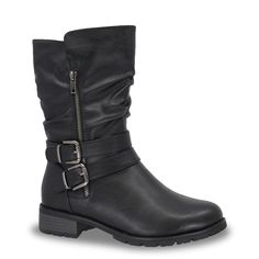 Motorcycle Boots Women, Cop Outfit, Biker Wedding, Slippers Boots, Black Winter Boots, Women's Motorcycle Boots, Oxford Heels, Wide Boots, Motorcycle Boots