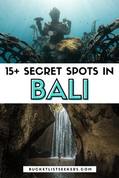 the secret spots in bali with text overlay that reads 15 secret spots in bali