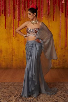 Peacock Couture, Drape Sarees, Tandoori Masala, Pink Peacock, Stylish Party Dresses