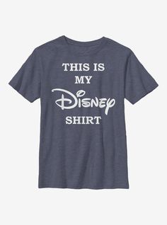 Disney Classic My Disney Shirt Youth T-Shirt Cute Disney Shirts, Disney Logo, Disney World Outfits, Disneyland Shirts