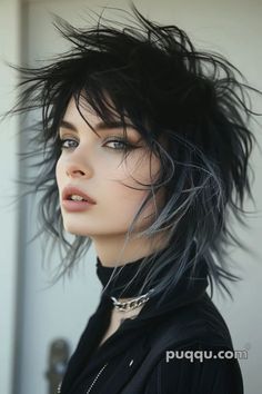 Mullet Haircuts for Women: A Style Statement Worth Trying - Puqqu Haircuts Women, Widows Peak, Goth Hair, How To Curl Short Hair