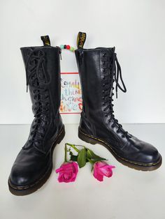 I have a selection of more than 500 pair of RARE, VINTAGE Dr Martens boots. Please visit my SHOP to check out my other DOCs. I will be listing new ones every day.  Dr Doc Martens 1b99 14 eye hole midcalf black boots UK5 EU38 US7 Condition: 8/10 Let me know in case you have any questions Vintage Black High Ankle Lace-up Boots, Fall Combat Boots For Alternative Fashion, Fall Knee-high Combat Boots For Alternative Fashion, Fall Knee-high Lace-up Boots For Alternative Fashion, Fall Lace-up Knee-high Boots, Retro Lace-up Winter Boots, Vintage Black Lace-up Boots, Vintage Black Ankle Lace-up Boots, Vintage Black Winter Boots