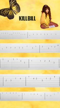 Kill Bill Tabs Guitar, Hayloft Tabs Guitar, Guitar Tabs Songs Electric, Kill Bill Guitar, Guitar Songs Tabs Sheet Music, Simple Songs On Guitar, Electric Guitar Tabs For Beginners, Guitar Riffs Tab, Tabs Electric Guitar