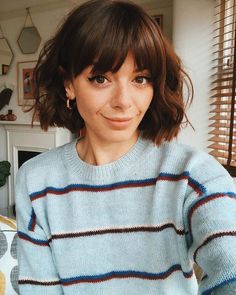 50 Best Short Bobs with Bangs Haircuts and Hairstyles for 2020 Bobbed Hairstyles With Fringe, Short Bobs With Bangs, Short Bobs, Bob Hairstyles For Thick, Bob Hairstyles With Bangs, Bob Haircut With Bangs, Short Bob Haircuts, Penteado Cabelo Curto, Short Hair With Bangs