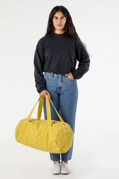 Spectra Yellow Los Angeles Apparel, Tangerine Color, Denim Backpack, Los Angeles Shopping, Tortoise Color, Garment Manufacturing, Opaque Tights, Zip Tote, Mesh Skirt