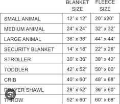 the size and measurements for an animal bedding set is shown in this graphic diagram