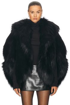 Find GIVENCHY Faux Fur Coat on Editorialist. Givenchy Faux Fur Coat in Black Self: 100% polyester Lining: 55% viscose 45% polyester. Made in Italy. Dry clean only. Open style. Faux fur. GIVE-WO109. BW00PV15UZ001. About the designer: Hubert de Givenchy founded his namesake fashion house specializing in Haute Couture and ready-to-wear in 1952. No sooner did it open than Givenchy earned a reputation for breaking with the fashion codes of its time. Today, the house is synonymous with aristocratic elegance, sensuality and fresh romanticism. Its legacy continues through the modern approach of its newest Creative Director Matthew M. Williams, appointed in June 2020. Dress And Fur Coat, Matthew M Williams, Black Faux Fur Coat, Fur Fashion, Faux Fur Coat, Givenchy, What To Wear, Fur Coat, Faux Fur