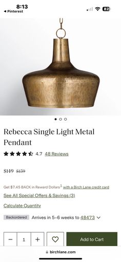 a light that is sitting on top of a lamp postcard, with the price tag below it