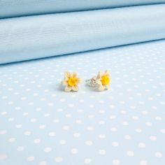 Little Daffodil stud earrings made in Wales 1467 | Etsy National Flower, Daffodil Flower, Good Intentions, Black Card, Tiny Hand, Delicate Details, Flower Earrings Studs, Flower Studs, Color Themes