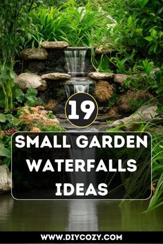 Create your own mini waterfall haven without breaking the bank! Explore 19 DIY small garden waterfall projects that utilize readily available materials and are perfect for budget-conscious gardeners. Small Backyard Waterfalls, Diy Garden Waterfall, Diy Waterfall Pond, Small Waterfall Ideas, Diy Waterfall Fountain, Diy Pondless Waterfall, Yard Waterfall, Fairy Garden Waterfall, Backyard Pondless Waterfall