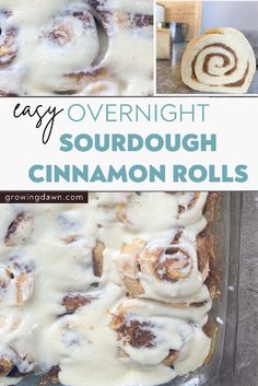 an easy overnight sourdough cinnamon rolls recipe