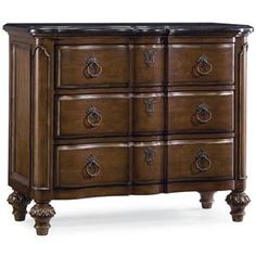 an antique style dresser with marble top and wooden legs, in dark brown wood finish