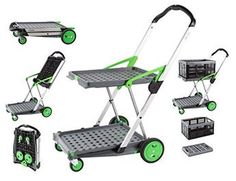 several different types of carts with wheels and handles on each side, including one for rolling