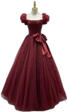 Fitted Tulle Long Evening Dress, Red Fitted Organza Gown, Red Fitted Gown For Debutante Ball, Fitted Long Tulle Evening Dress, Fitted Red Gown For Debutante Ball, Fitted Ball Gown For Banquet, Fitted Tulle Maxi Dress For Banquet, Formal Tulle Ball Gown, Fitted Red Ball Gown For Debutante Ball