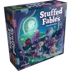 the board game stuffter's tales features stuffed animals and an alien - like creature