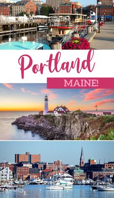 portland, maine is the perfect place to visit this beautiful city and it's located on