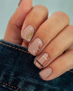 Fall Nail Design, Boho Nails, Short Gel Nails, Cute Nails For Fall, Cute Gel Nails, Thanksgiving Nails, Dipped Nails, Autumn Nails