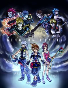 kingdom hearts wallpaper with four characters