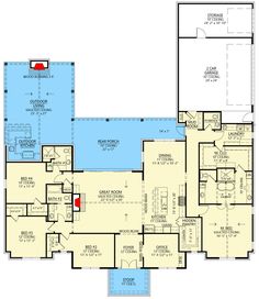 the first floor plan for this house