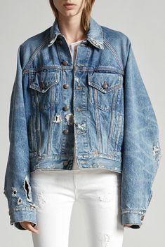 Raglan trucker R13 Denim, Mens Blazer Jacket, Blue Denim Jacket, Pragmatic Play, Casino Online, Premium Denim, Vintage Denim, Denim Women, Slot Online