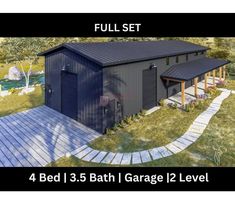 this is an artist's rendering of a garage with the measurements for each building