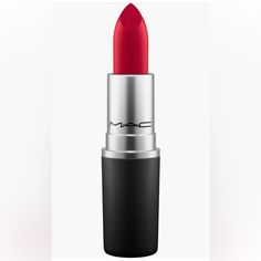 New No Box Full-Coverage Lipstick Color- Ruby Woo Matte Faux Mac, Mac Lipstick Satin, Mac Faux, Mac Cremesheen Lipstick, Mac Brave, Mac Lady Danger, Mac Russian Red, Mac Satin Lipstick, Mac Retro Matte Lipstick