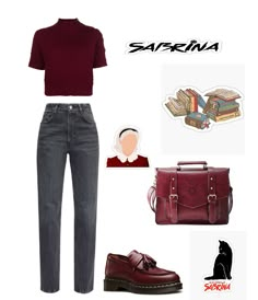 Sabrina Spell Man Halloween Costume, Sabrina Spellman Lookbook, Sabrina Outfits Chilling Adventures Of, Sabrina Spellman Inspired Outfits, Sabrina Spell Man Outfits, The Chilling Adventures Of Sabrina Spellman Outfit, Sabrina Spellman Outfit Inspiration, Sabrina Spellman Aesthetic Outfits, Adventures Of Sabrina Outfits