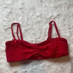 Nwot Frankie’s Bikinis Top Size: S Smoke Free | Offers Accepted New To Poshmark? Use Referral Code Justfoxii When You Sign Up For Poshmark And Get $10 Posh Credit! Red Summer Bra, Fitted Red Bra For Summer, Casual Red Seamless Swimwear, Red Seamless Underwire Swimwear, Fitted Red Bandeau Intimate, Swag Fits, 2000s Fashion Outfits, Frankies Bikinis, Free Offer