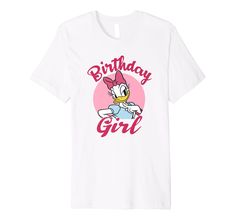 PRICES MAY VARY. Officially Licensed Disney Mickey And Friends Apparel 21DNMC00220A-001 This premium t-shirt is made of lightweight fine jersey fabric Fit: Men’s fit runs small, size up for a looser fit. Women’s fit is true to size, order usual size. Donald And Daisy Duck Matching Shirts, Daisy Duck Birthday, Daisy Duck Shirt, Disney Minnie Mouse Pink T-shirt, Spring Minnie Mouse Cotton T-shirt, Cheap Women's Minnie Mouse T-shirt, Duck Birthday, Disney Friends, Daisy Duck