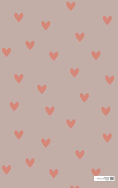 a pink background with small hearts on it