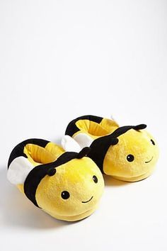 Bee Plush, Bee Shoes, Fun Slippers, Animal Slippers, Indoor Slippers, Sleep Wear, Bare Necessities