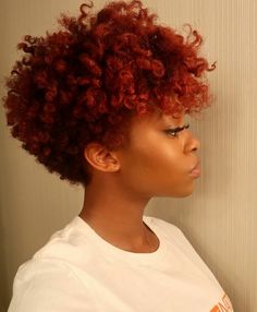 @caringfornaturalhair for all things natural hair + care! #naturalhair Natural Hairstyles With Color, Hairstyles With Color, Short Natural Hairstyles, Undercut Haircut