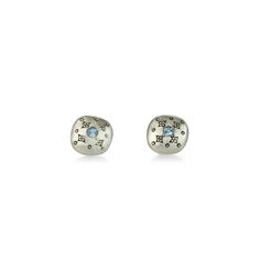 Adel Chefridi Aquamarine Silver Lights Stud Earrings | Quadrum Galler - Quadrum Gallery Aquamarine Studs, Silver Lights, Aqua Marine, Silver Earrings Studs, Adele, Aquamarine, Jewelry Box