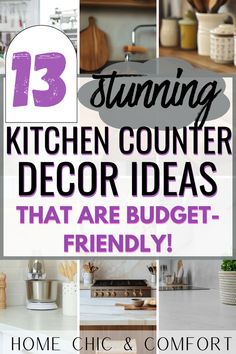 kitchen decor ideas, kitchen decorating ideas, kitchen counter decor,