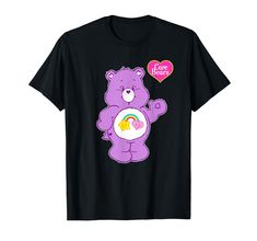 PRICES MAY VARY. Care Bears Best Friend Bear is 100% authentic, officially licensed Care Bears apparel, that comes in t shirt, v-neck, tank top, longsleeve, pullover hoodie, sweatshirt, raglan, styles! The Care Bears are characters painted by Elena Kucharik in 1981 for use on greeting cards by American Greetings. Each bear comes in a different color and has a specialized insignia on its belly called a "belly Badge" that represents its personality. Lightweight, Classic fit, Double-needle sleeve a Friends Tshirt, American Greetings, Bear T Shirt, Care Bears, Branded T Shirts, Sweatshirt Fashion, Pullover Hoodie, Top Styles, Fashion Branding