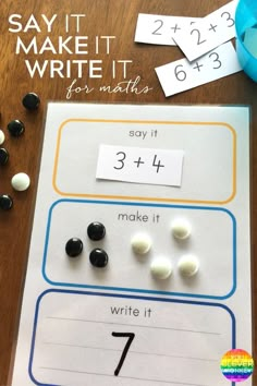 an activity for kids to learn how to write numbers in order to make it easier