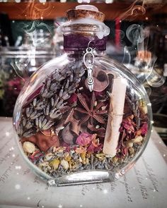 Wild Witch, Yule Decor, Witch Crystals, Witch Bottle, Jar Spells, Home Blessing, Bottle Ideas