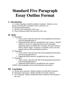 an outline for a research paper