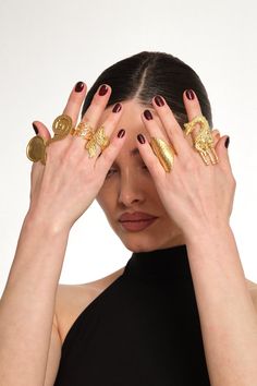 Dive into the exclusive realm of ZeyDor, where each Statement Ring is a symbol of opulence. Our collection ranges from the captivating charm of Unique Cocktail Rings to the daring allure of Bold Animal Motif Rings, all embodying the essence of handcrafted Artistic Jewelry. Stand out with our Trendy Gold Rings, each piece a work of art for the style-conscious individual. Our High-End Ring collection invites you to indulge in the ultimate expression of fashion. Choose from six unique styles, Style Symbolic Rings With Unique Design For Gift, Luxury Metal Open Ring Jewelry, Yellow Gold Artistic Design Jewelry Gift, Artistic Design Yellow Gold Jewelry For Gift, Artistic Design Yellow Gold Jewelry Gift, Symbolic Jewelry With Open Metal Ring, Spiritual Style Metal Ring Jewelry, Luxury Open Ring Brass Jewelry, Symbolic Open Ring Metal Jewelry