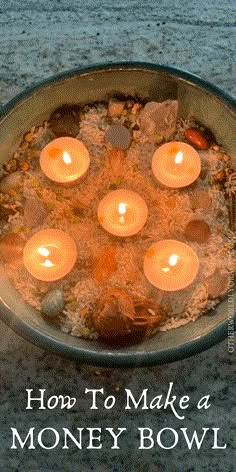 Money Bowls: How to Craft & Cast a Money Bowl Spell Money Powder Recipe, Money Alter Ideas, Spell Affirmations, Money Bowl Spell, Money Oil Recipe, Prosperity Bowl