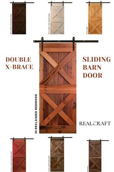 the different types of sliding doors are shown in this diagram, and there is also an additional