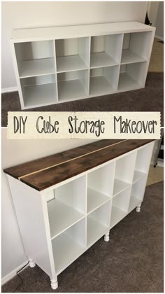 the diy cube storage makeover is easy to do and looks great in any room