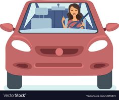 a woman driving a car and giving the thumbs up