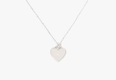 Kate Spade Fine Meant To Be Heart Pendant | Kate Spade New York Spade Necklace, Kate Spade Necklace, Necklace Silver, Kate Spade New York, Spring Rings, Gold Vermeil, Heart Pendant, Lab Grown Diamonds, Sterling Silver Jewelry