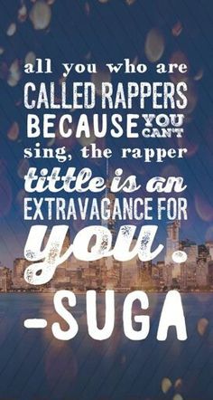 an image with the words, all you who are called rappers because you sing