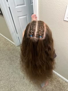 A time lapse of this cute twin Dutch braid half up style from the other day 💙 #braids #braiding #braidinghair #braidedhairstyles #braidreels #braidvideo #hairreels #hairvideos #hairstylereels #howtobraid #dutchbraids #dutchbraiding #longhair #trenzas #warkocze #peinados #flechten #longhairstyles #braidstyles #braidinspiration #satisfying #braidideas #halfuphalfdown #schoolhairstyles #hairstylesforgirls #braidinspo #braidsofinstagram #dutchbraidstyle 2 Dutch Braid Hairstyles, Double Dutch Braids Half Up Half Down, Duch Braids Half Up Half Down, Double Front Braid Hairstyles, Half Up Braid Pigtails, 2 Plaits Half Up Half Down, Double Dutch Braid Half Up Half Down, 2 Dutch Braids Half Up Half Down, Double French Braid Half Up Half Down