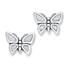 These endearing earrings for her feature butterflies styled in 14K white gold. The earrings are secured with friction backs. Gold Butterfly Earrings, Butterfly Earrings Gold, Butterfly Stud Earrings, Gold Stock, Jewelry Education, Jewelry Advice, Butterfly Earrings Stud, Cool Jewelry, Gold Butterfly