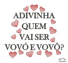 the words advinha quem vaser vovevoo written in red ink