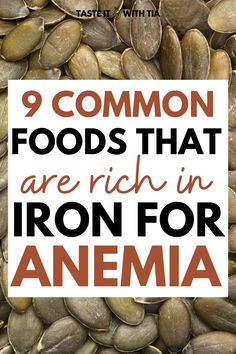 Want to know foods high in iron for anemia, for pregnancy or for your period? If you are a vegan or vegetarian, these options are for you as well, though meat options are also included in this list. These foods improve your health by increasing your iron levels. #iron #ironrich #ironfoods #anemia How To Increase Ferritin Levels, Iron Rich Vegetables, Meals For Low Iron, High Iron Food Recipes, Iron Vegetarian, Iron Sources, Foods To Increase Iron Levels, Foods To Increase Iron